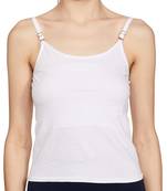white  Adusjustable  Cotton Camisole Strap Sphagetti for Women Girls Top Camisol