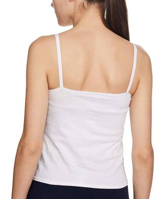 white  Adusjustable  Cotton Camisole Strap Sphagetti for Women Girls Top Camisol 2