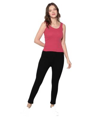 KEX Pink Round Neck Soft cotton Free size Tank Top For Girl's Top Tank Top 1