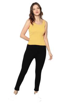 KEX Skin Round Neck Soft cotton Free size Tank Top For Girl's Top Tank Top