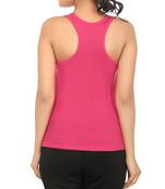 KEX Pink  Lock  Neck Soft cotton Free size Tank Top For Girl's Top Tank Top