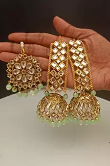 Green earrings