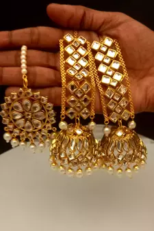 White earrings
