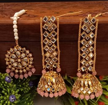 Pink earrings 1
