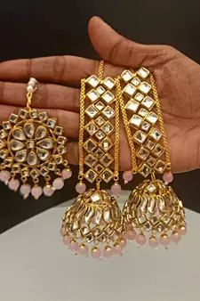 Pink earrings