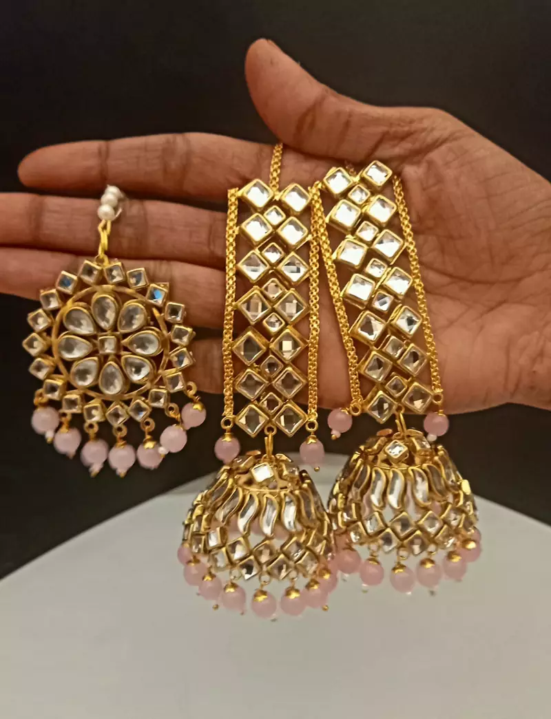 Pink earrings
