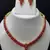 Maroon necklaces