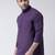 Purple Cotton full Sleeve  half sleeve Kurta