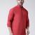 Red Cotton full Sleeve  half sleeve Kurta