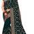 Trendmalls Dark green embroidered silk blend Party Wear Saree With Blouse