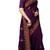 Trendmalls Purple embroidered satin Party Wear Saree With Blouse