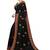 Trendmalls Black embroidered satin Party Wear Saree With Blouse