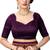 Trendmalls Purple embroidered satin Party Wear Saree With Blouse
