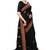 Trendmalls Black embroidered satin Party Wear Saree With Blouse