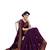 Trendmalls Purple embroidered satin Party Wear Saree With Blouse