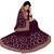 Trendmalls Purple embroidered silk Party Wear Saree With Blouse
