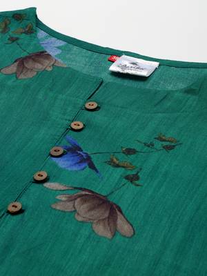 Green printed cotton ethnic-kurtis 5