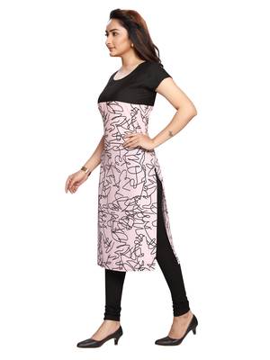 Pink printed cotton ethnic-kurtis 3