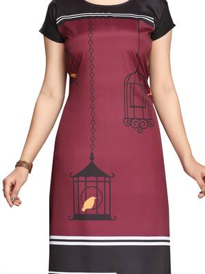 Purple printed cotton ethnic-kurtis 5