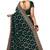 Trendmalls Dark green embroidered silk blend Party Wear Saree With Blouse