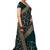 Trendmalls Dark green embroidered silk blend Party Wear Saree With Blouse