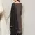 Black digital print pure silk salwar