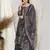 Black digital print pure silk salwar