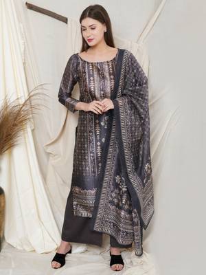 Black digital print pure silk salwar 2
