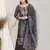 Black digital print pure silk salwar