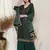 Green embroidered chiffon salwar