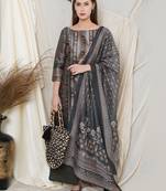 Green digital print pure silk salwar