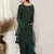 Green embroidered chiffon salwar
