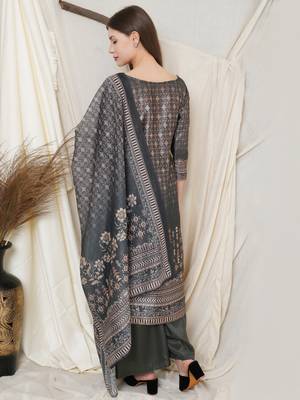Green digital print pure silk salwar 3