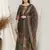 Black digital print pure silk salwar