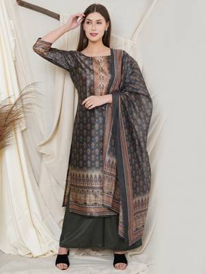 Green digital print pure silk salwar 2