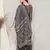 Black digital print pure silk salwar