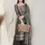 Green digital print pure silk salwar