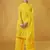 Phenomenal Light yellow Decorated with Mirror Faux Georgette Palazzo Salwar Suit