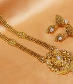 Gorgeous Gold Plated Kempu Necklace