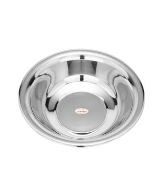 Stainless Steel Multipurpose Dhhama gamla kathot besin  deep Bowl for kneading Dough (Dia  33cm Capacity 4.2LTR) 1
