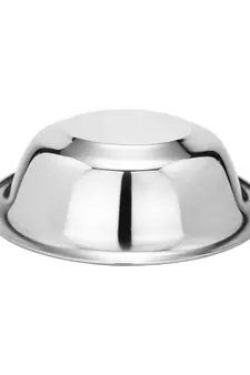 Stainless Steel Multipurpose Dhhama gamla kathot besin  deep Bowl for kneading Dough (Dia  33cm Capacity 4.2LTR)