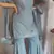 Sparkling Cloudy Grey Georgette Stylish Festive Wear Sharara Suit