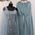 Sparkling Cloudy Grey Georgette Stylish Festive Wear Sharara Suit