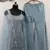 Sparkling Cloudy Grey Georgette Stylish Festive Wear Sharara Suit
