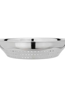 Stainless Steel Multipurpose Heavy gauge  Hole Parat  Rice Strainer  Chalni (Dia 27cm  Height 7cm)