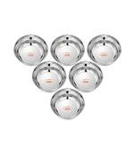 Stainles Steel Heavy Mirror Finish Bowl  Vati  Pack of 6 Capacity 300 ml  Dia 11cm  H 4.5cm (Large)