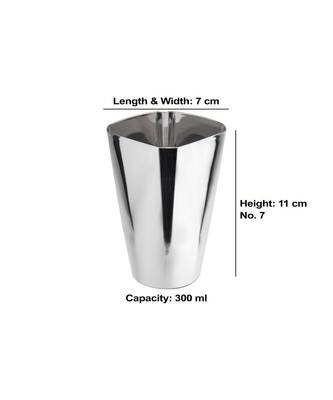 Stainless Steel Heavy Gauge Mirror Finished Square Dinner Set  30 pcs Set 3