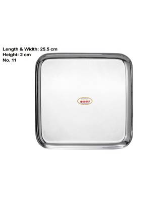 Stainless Steel Heavy Gauge Mirror Finished Square 5 pcs Thali Set  Dinner Set 2