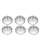Stainless Steel 5 in 1 Round Compartment Tray (Dia   30.5cm  Pack of 6) Bhojan Thali  Lunch or Dinner Plate