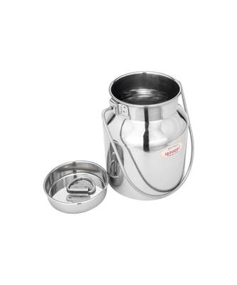Stainless Steel Jointless Milk Can ( Capacity  1000ml ) Milk Pot  Container with Handle 2